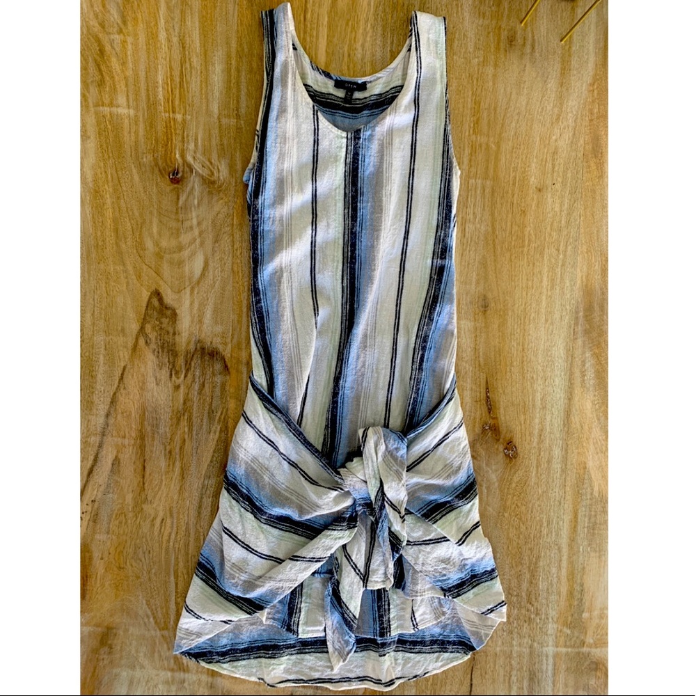 Striped tie dress